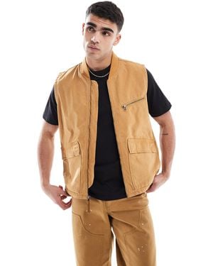 Timberland – trägertop aus gewaschenem canvas - Braun