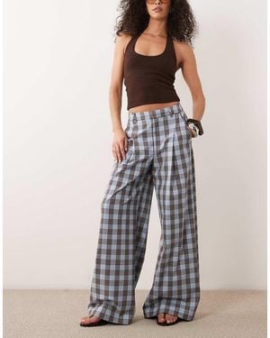 ASOS Wide Leg Trouser - Blue