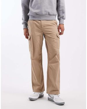 New Look Relaxed Fit Cargo Trousers - Natural