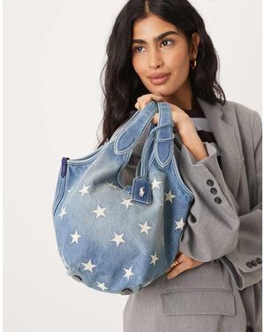 Polo Ralph Lauren Mini Tote Bag Star Print - Blue