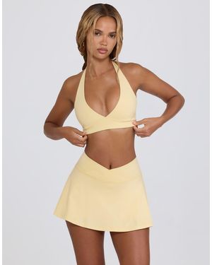 BO+TEE Bo+tee Crossover Mini Skirt - Natural