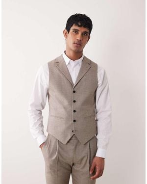 ASOS Gilet Da Abito Skinny - Neutro