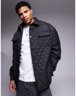 Sixth June Wavy Quilted Jacket - Blue
