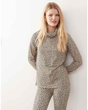 OOSC High Neck Baselayer Top Cheetah - Natural
