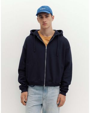 Pull&Bear Hoodie mit reißverschluss - Blau