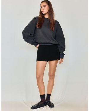 Stradivarius Basic Sweatshirt - Black
