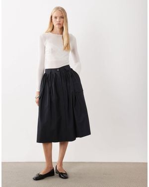 ARKET Utility Midi Skirt - White