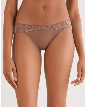 Intimissimi Pretty Flowers Briefs - Brown