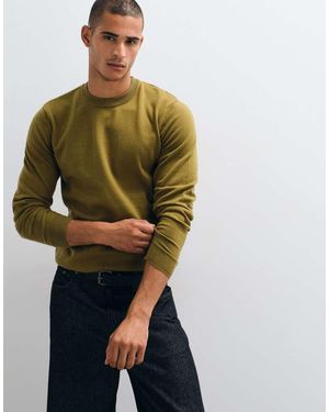 Threadbare Crew Neck Knitted Jumper - Green