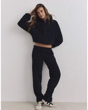 Aim'n Pantalones De Forro Polar Negros - Azul