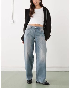 Weekday Ample Low Loose Jeans - Blue