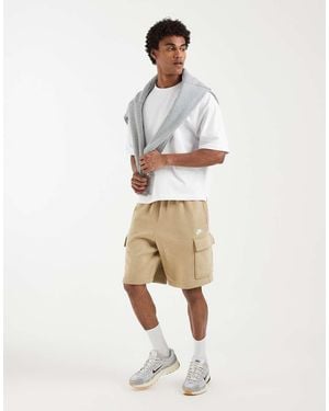 Nike Club Fleece Cargo Shorts - Natural