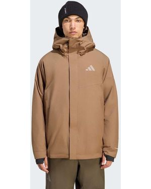 adidas Originals Terrex Multi 2 Layer Climaproof Insulated Jacket - Natural