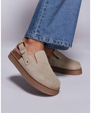 Walk London Barca Clog Mule - Blue