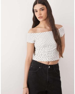 Brave Soul Off Shoulder Top - White