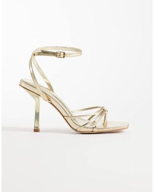 SIMMI Simmi London Sabrina Strappy Heeled Sandals - Metallic
