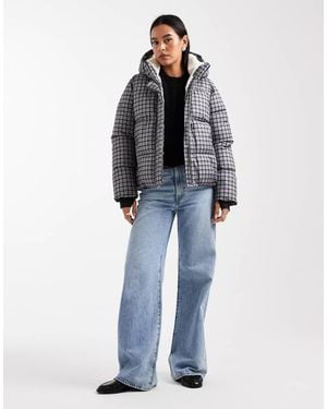 Hollister High Neck Puffer Jacket - Blue