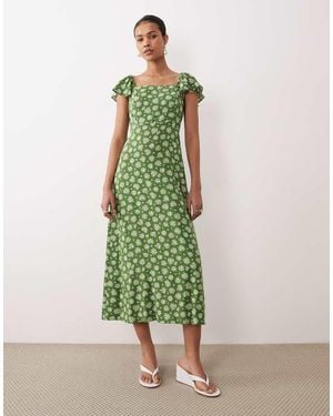 Nobody's Child Elsie Midi Dress - Green