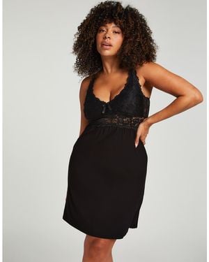 Hunkemöller Nora Valentine Lace Slip Dress - Black