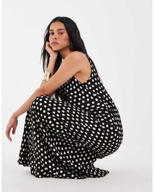 Aware Sleeveless Cowl Neck Maxi Dress - White