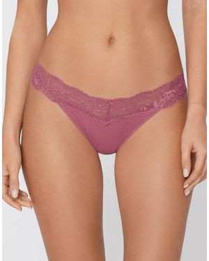 Tezenis Brazilian Lace Briefs - Red