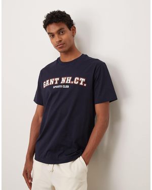 GANT T-shirt à logo universitaire - Bleu