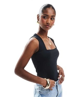 New Look Square Neck Bodysuit - White