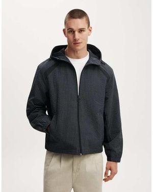 Cotton On Hooded Spray Jacket - Blue