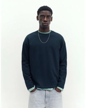 Pull&Bear Schweres t-shirt - Blau