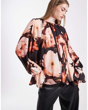 ASOS Gathered Volume Sleeve Blouse