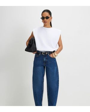 River Island Barrel Leg Jeans - Blue