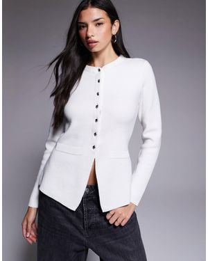River Island Knitted Longline Cardigan - Gray