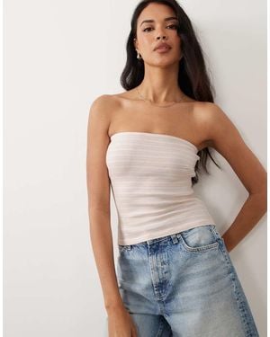 Gina Tricot Super Stretch Tube Top - Pink
