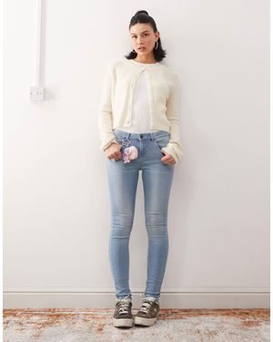 Noisy May Jen Push Up Jeans - Blue