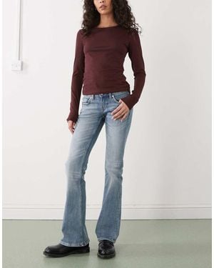 Weekday Hour Flared Jeans - Blue