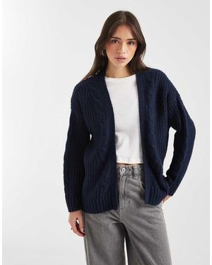 Hollister Open Vest - Blauw