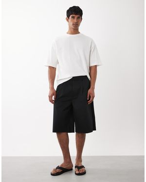 Jack & Jones Tailored Pleated Shorts - White