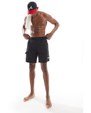 River Island Cargo-Zwemshort - Zwart