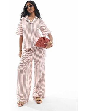 Wednesday's Girl – hose aus leinen - Pink