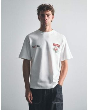 Pull&Bear Regular Fit Toyota T-shirt - Grey