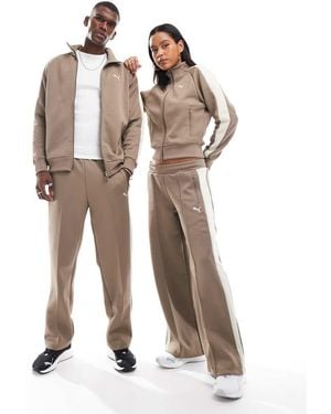 PUMA T7 Low Rise Track Trousers - Natural