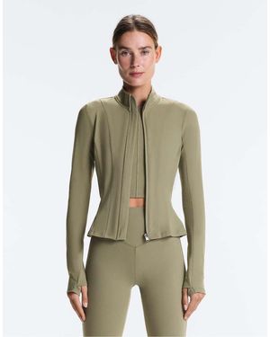 Oysho Evermove Peplum Jacket - Green