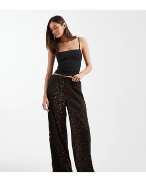 ONLY Plisse Wide Leg Trousers - Black