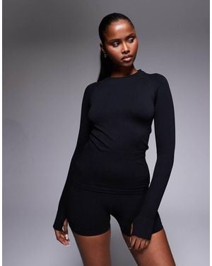 4505 Sculpting Seamless Long Sleeve Top - Blue