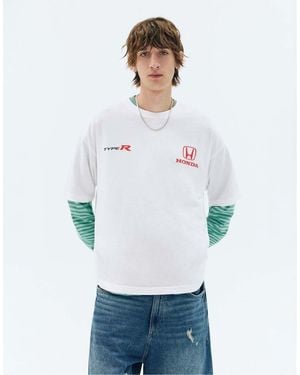 Pull&Bear Honda Type R T-Shirt - White