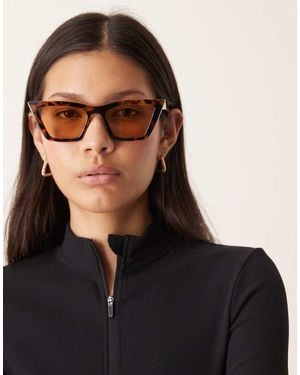 ASOS Angular Cat Eye Sunglasses - Black
