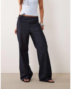 Mango Claire Denim Broek - Blauw