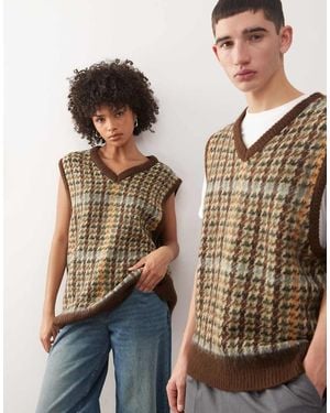 The Ragged Priest Knitted Vest - Brown