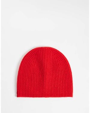 ASOS Ribbed Beanie - Red