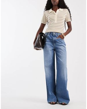Tommy Hilfiger Charlie Jeans Met Halfhoge Taille En Losse Pasvorm - Blauw